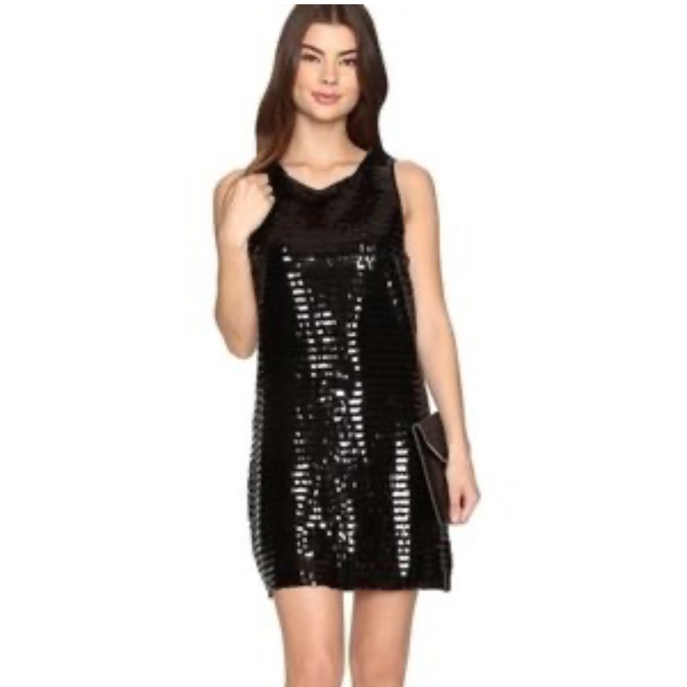 BB Dakota Black Sequined Sleeveless Dress 🆕